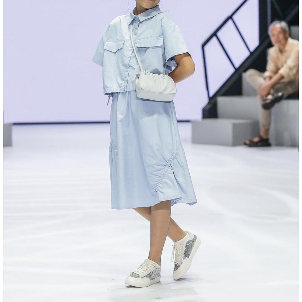 zara girls cropped shirt and skirt outfit 6/7‎